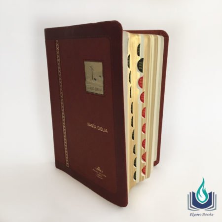 Elyon Books - Biblia Manual Imitación Piel Índice Edición Limitada Vino